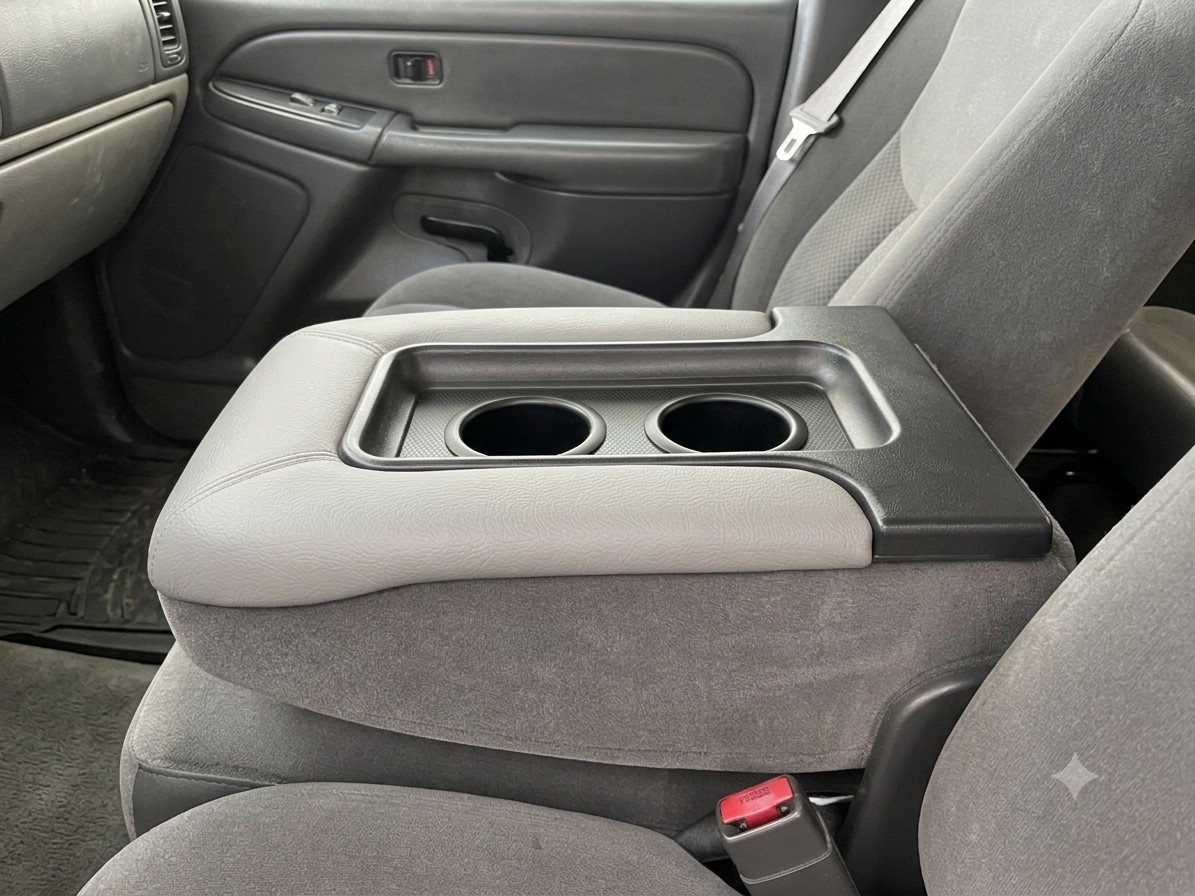 1995-1999 CHEVROLET C1500 C2500 C3500 LIGHT GRAY CUP HOLDER CENTER CONSOLE LID