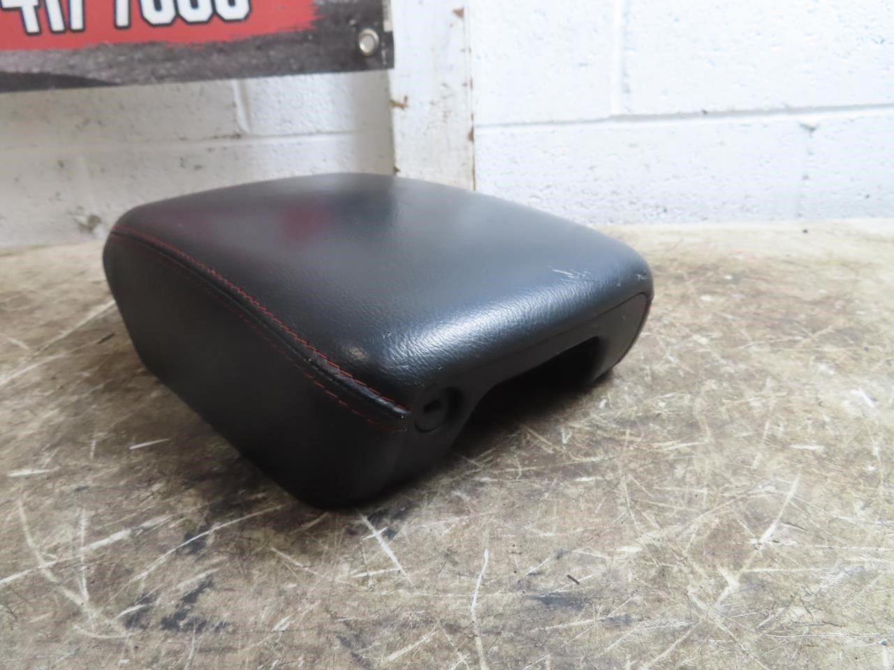 2018-2026 Jeep Wrangler Gladiator OEM Black Leather Armrest Red Stitch