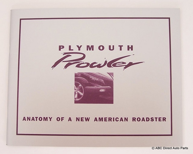 2000 Plymouth Chrysler Prowler Concept Collector Brochure History of the Program