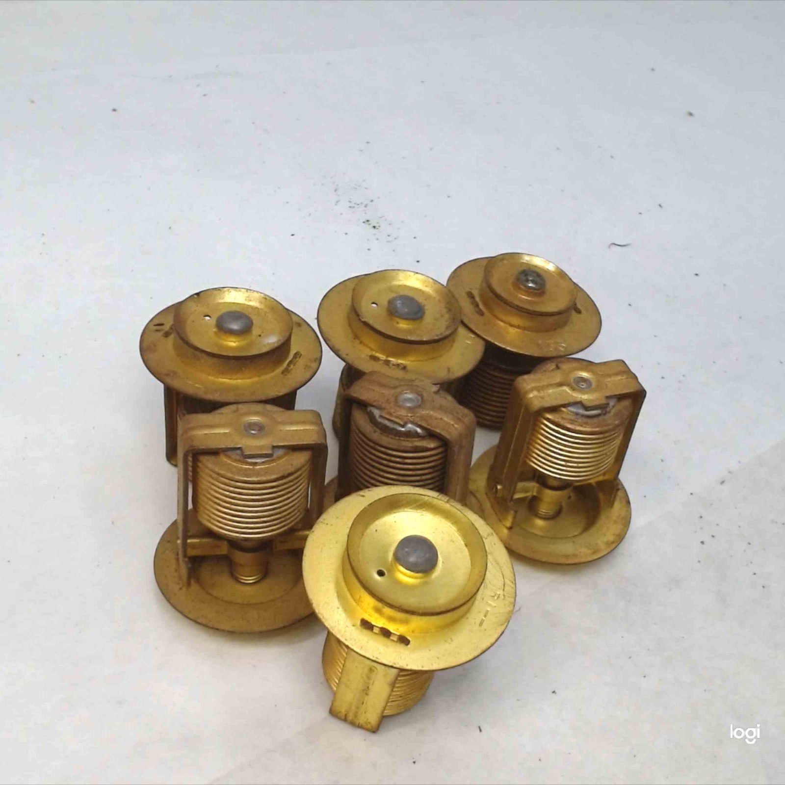 Lot of 7 NOS Vintage Bellows Automotive Thermostats 1.7\