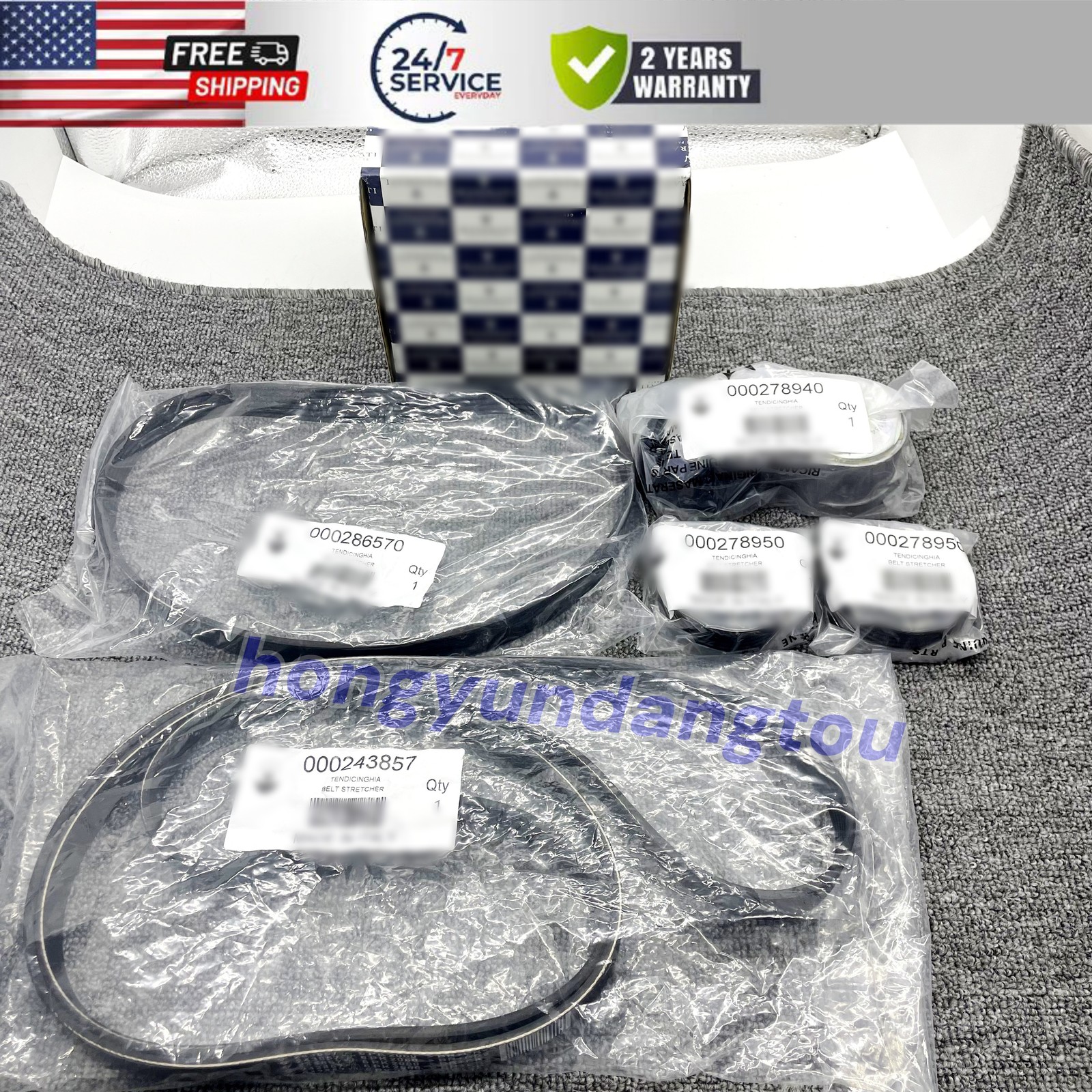 278950 Belt Tensioner Idler Pulley Kit For Maserati Quattroporte Ghibli 2013-17