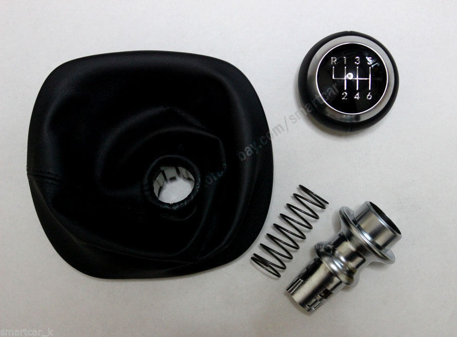 Round Shape 6-speed Manual Leather Gear Shift Knobfor 2012-2017 Hyundai Veloster