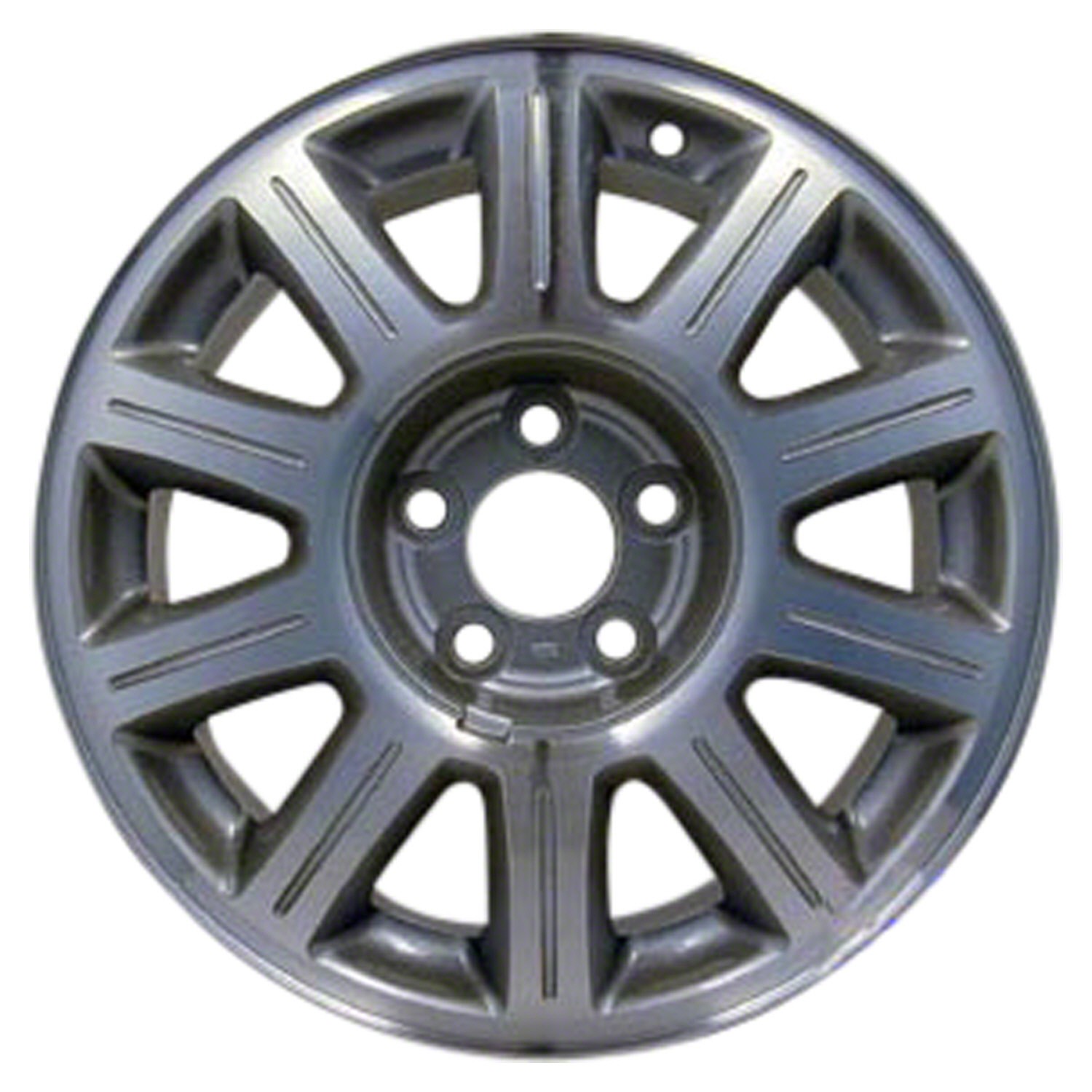 03309 Used 16X7 Alloy Wheel Rim Sparkle Silver Painted and Machined