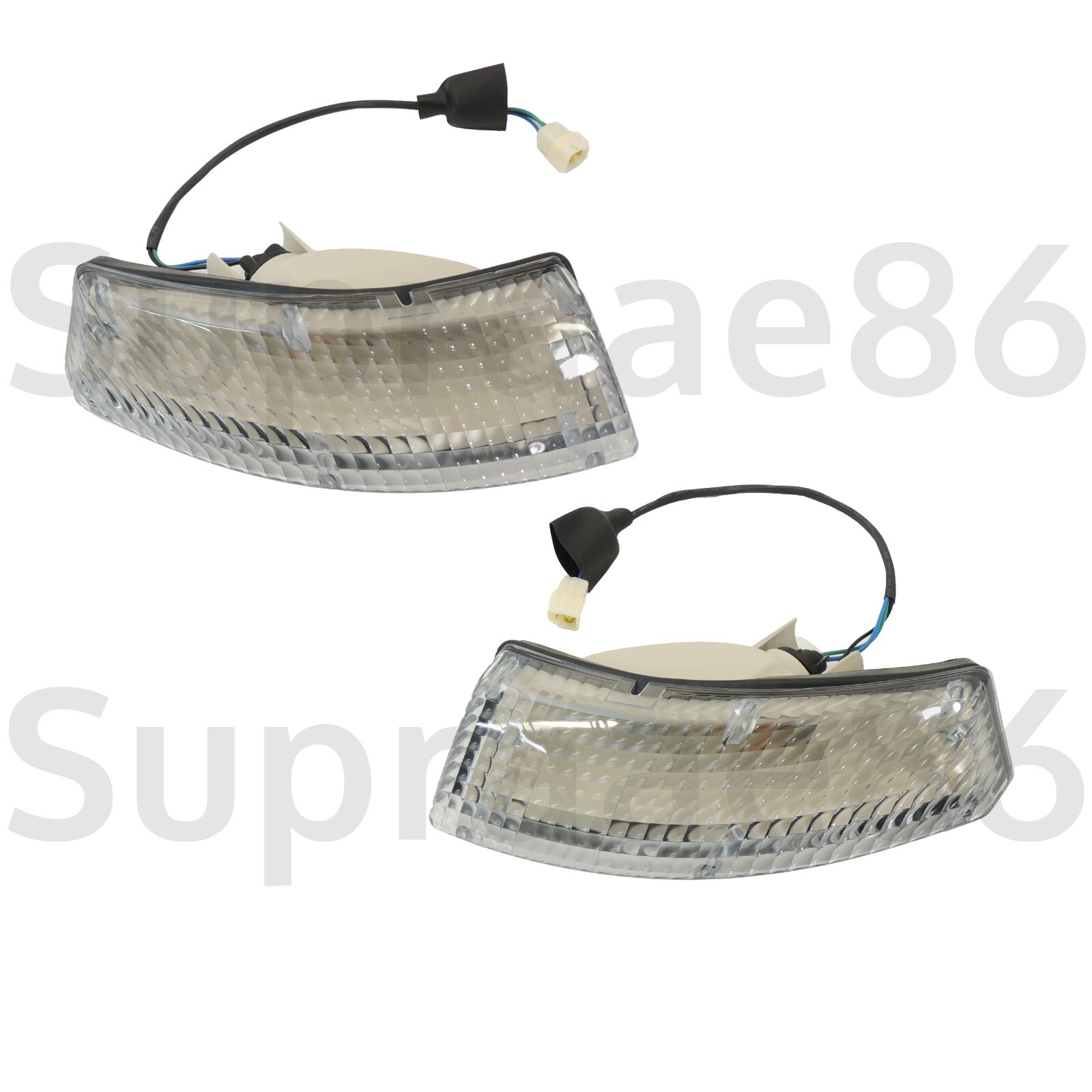 Front Turn Signal Light Lamp Set Clear Lens For 1970-1972 70-72 Datsun 240z
