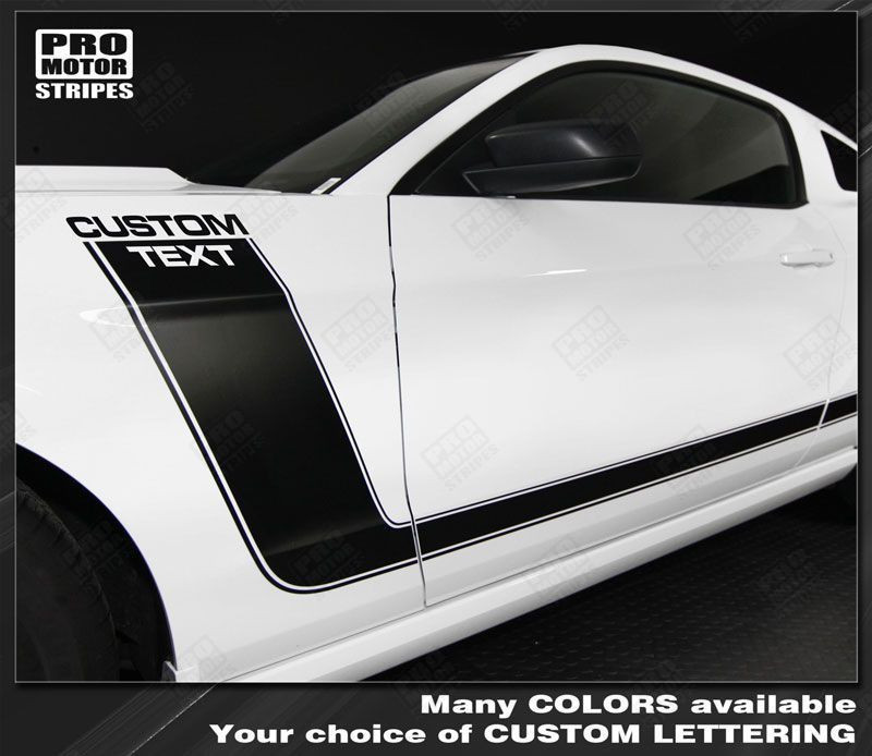 Ford Mustang 2005-2014 BOSS 302 Style Side Stripes Decals (Choose Color) Ford Mustang 2005-2014 BOSS 302 Style Side Stripes Decals (Choose Color)