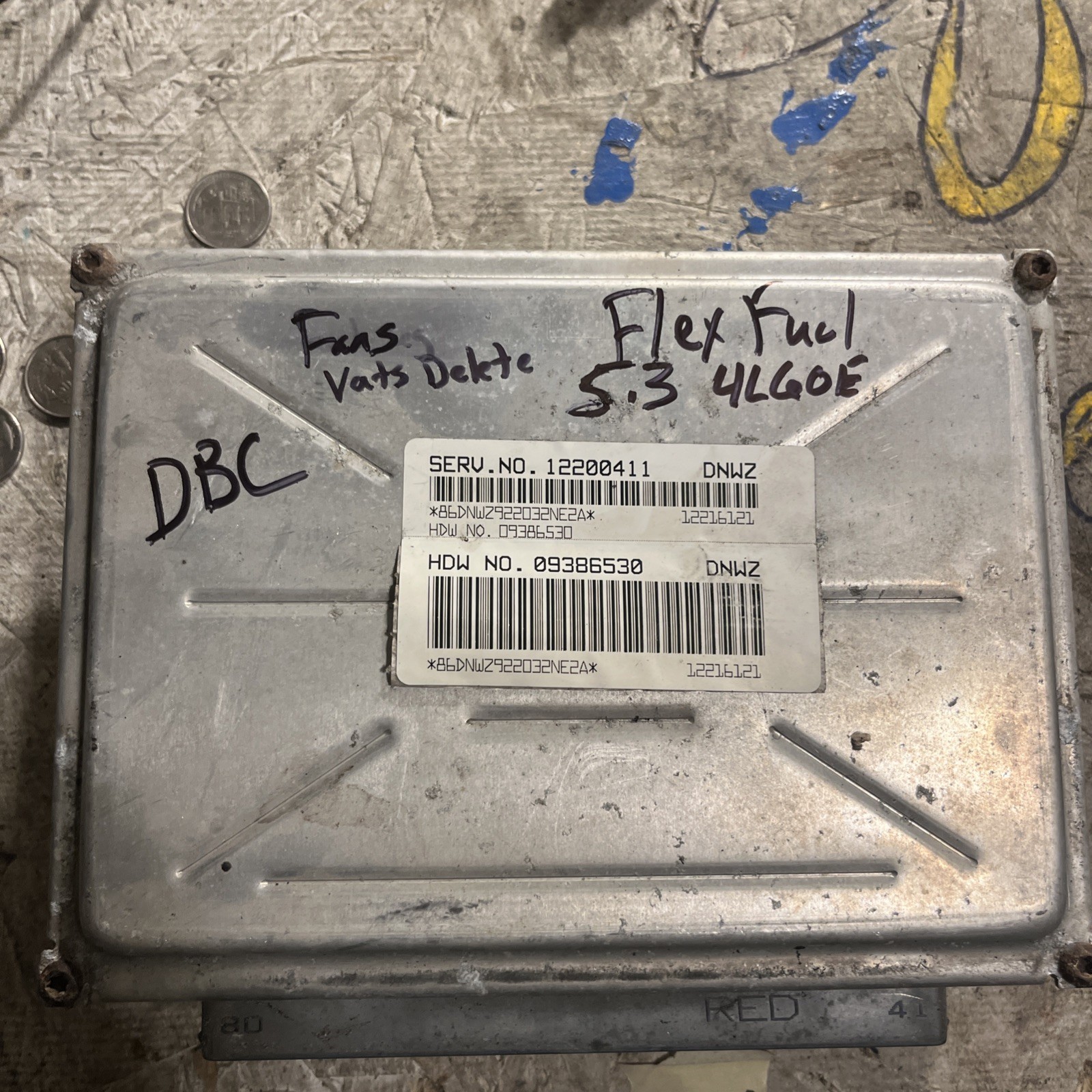 PCM 01-02 5.3 4.8 LM7 L33 L59 LR4 4L60E  ECM Swap VATS Deleted 411