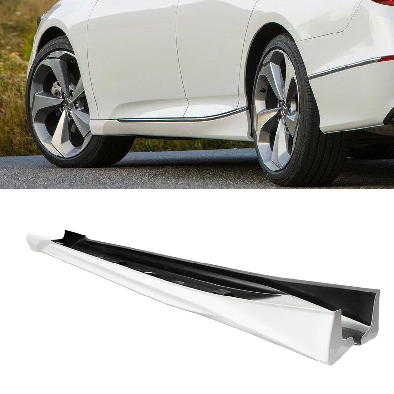 White For Honda Accord 2018-2022 10th Gen JDM Style Extensions Lip Side Skirts