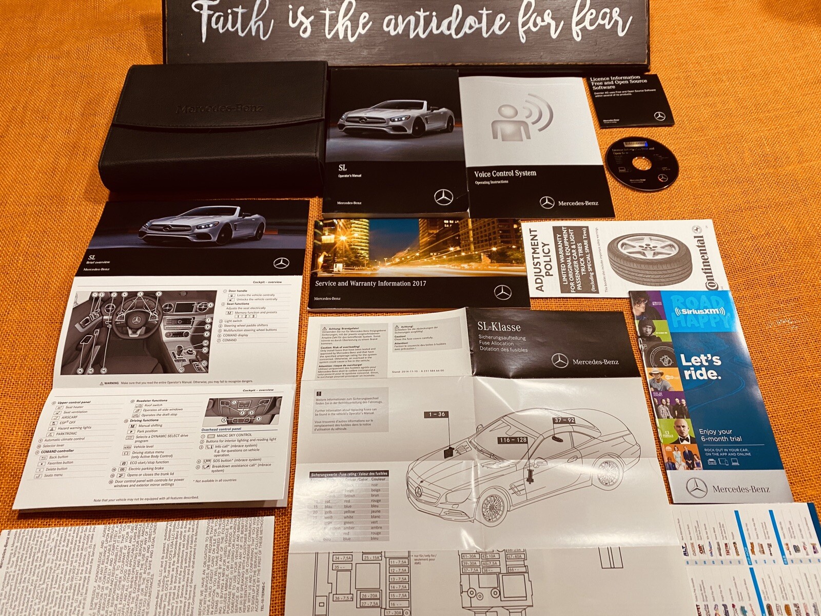 💥 2017 MERCEDES SL SL450 SL550 SL63 SL65 AMG OWNERS MANUAL SET (NEWEST UPDATE)