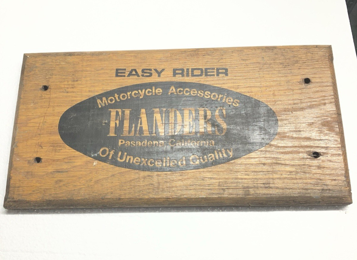 Original Flanders Easy Rider Wood Sign Very Cool G2U