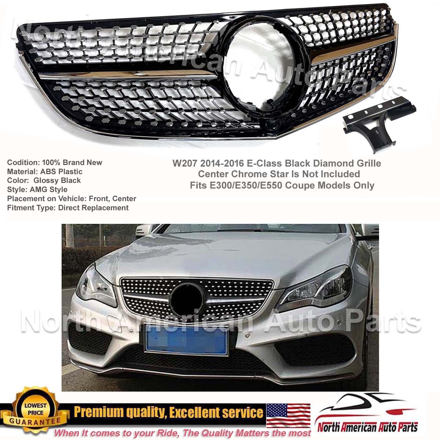 E-Class Coupe Black Diamond Grille E550 E350 E300 2014 2015 2016