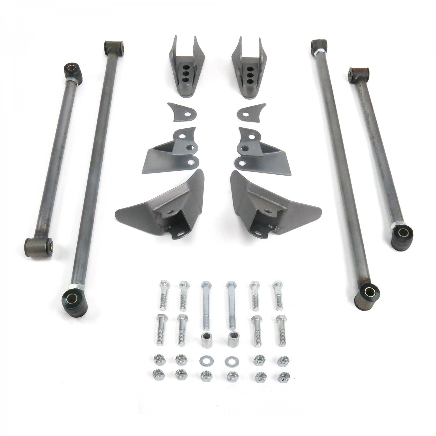 Triangulated Rear Suspension Four 4 Link Kit for 41-48 Chevy Car fits tci shocks