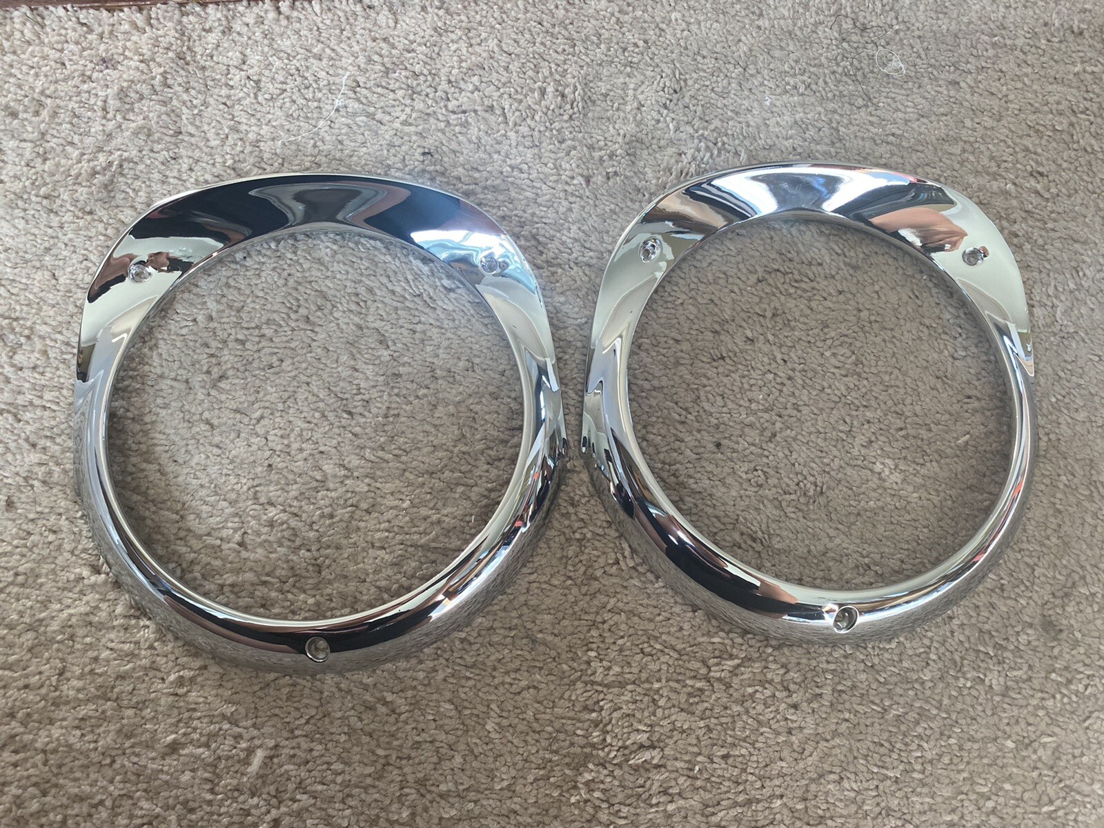 1956 Chevy Belair 210 150 Nomad Headlamp Headlight Bezel Chrome PAIR Sale 1956 Chevy Belair 210 150 Nomad Headlamp Headlight Bezel Chrome PAIR Sale