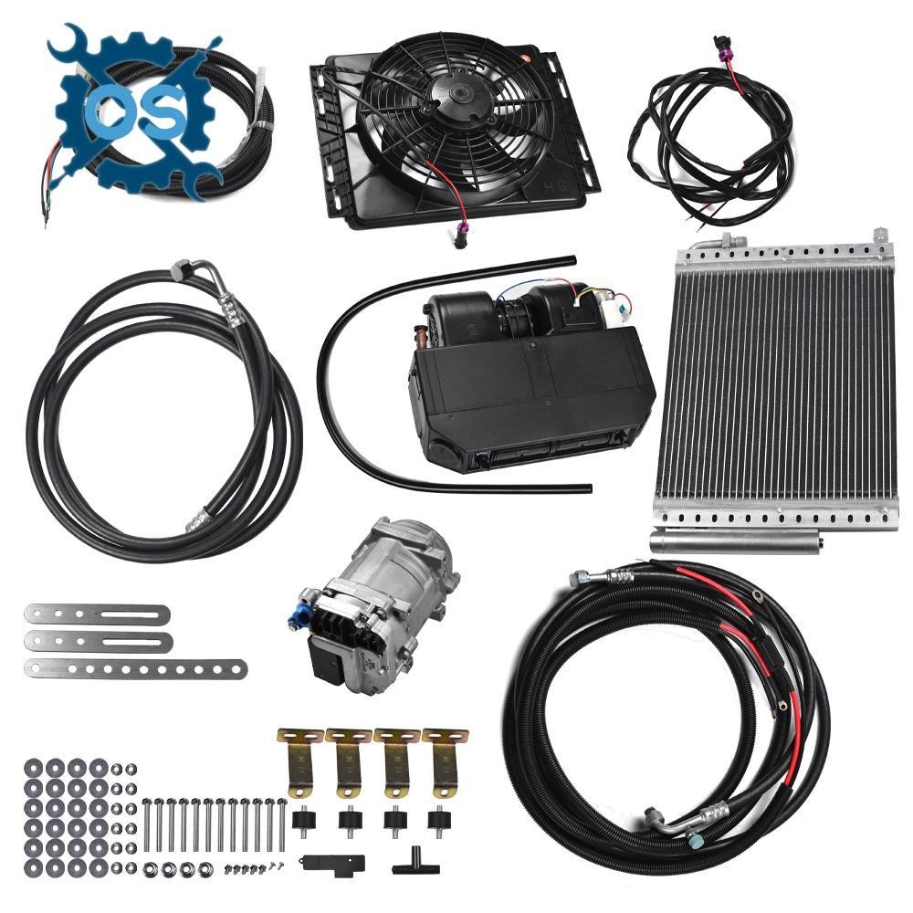 12V Cool&Heat Electric Universal Underdash Air Conditioner DC Auto Car A/C Kit.