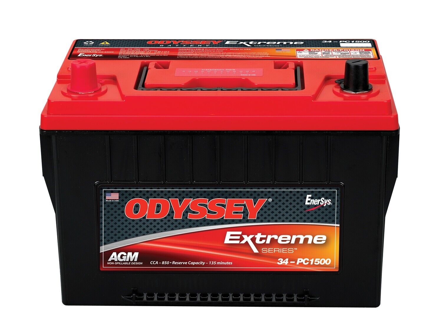 Odyssey Battery ODX-AGM34 Extreme Automotive Battery Group 34 AGM