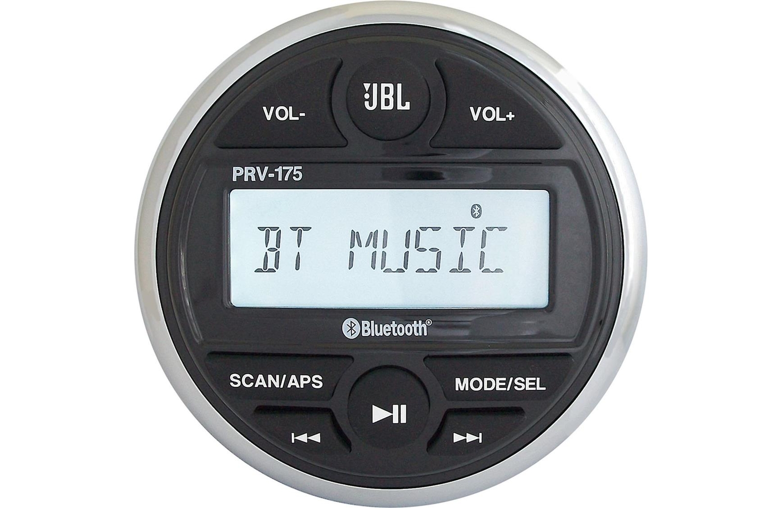 JBL PRV-175 Gauge Style Marine digital media receiver with built-in Bluetooth