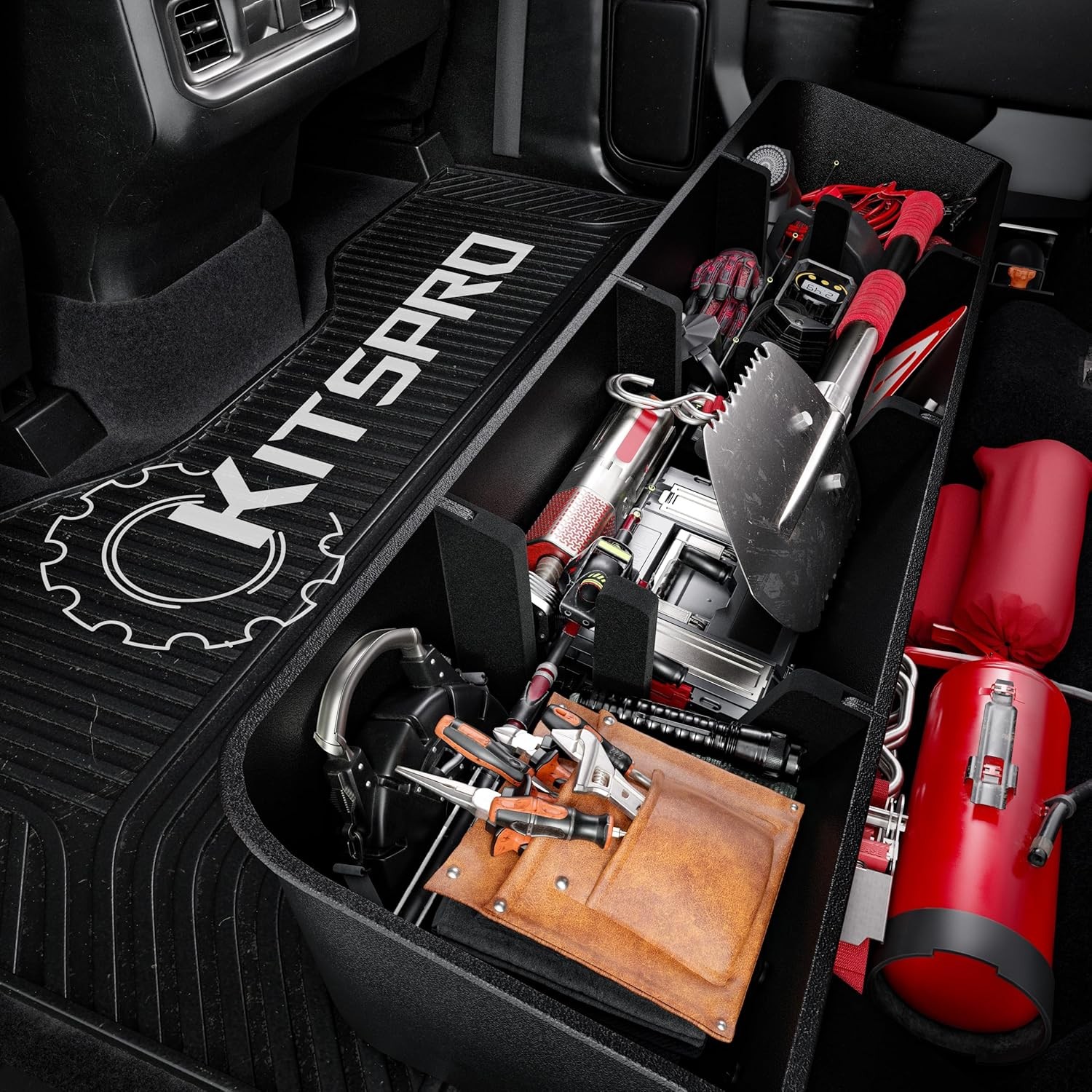 Rear Under Seat Storage for 2019-2026 Silverado Sierra 1500 20-26 2500HD 3500HD