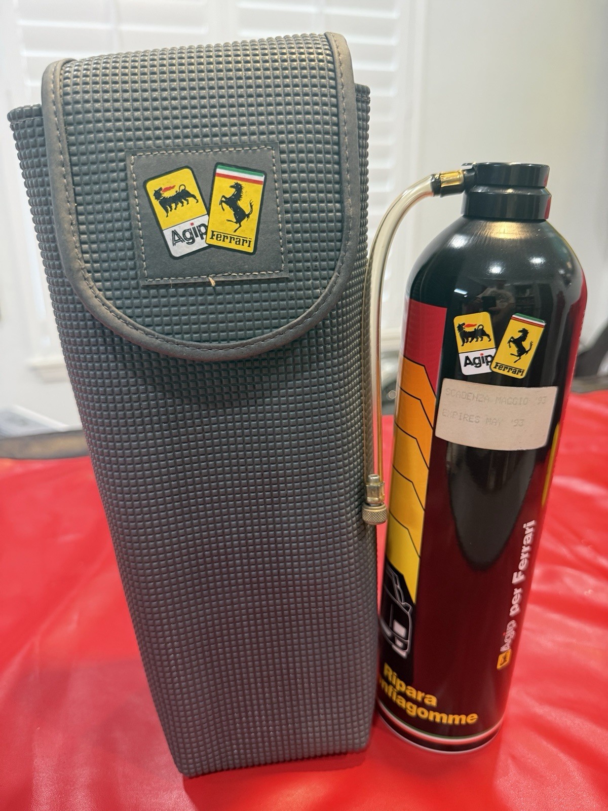 Ferrari F40 Tire Inflator Canister & Case