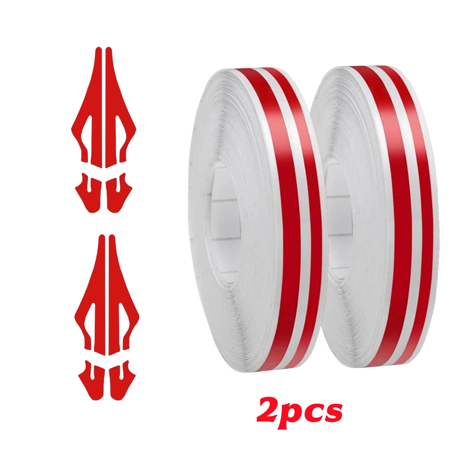 2X 32Feet Vinyl Pinstriping Pin Stripe Double Line Car Tape Decal Sticker 1/6\