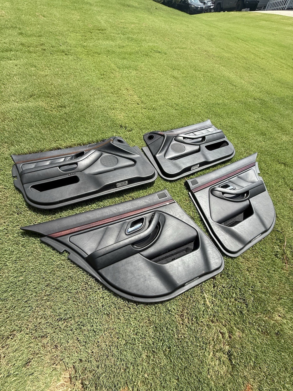 Bmw E39 1997-2003 525i 528i 530i 540i Sedan Black Door Cards complete Set