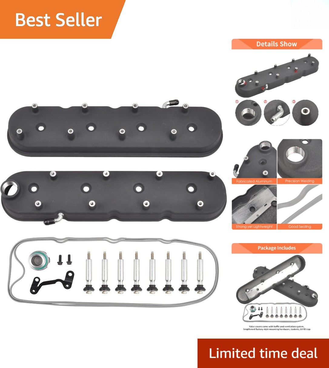 Aluminum Engine Valve Cover with Integrated Coil Mounts - Simple Installation