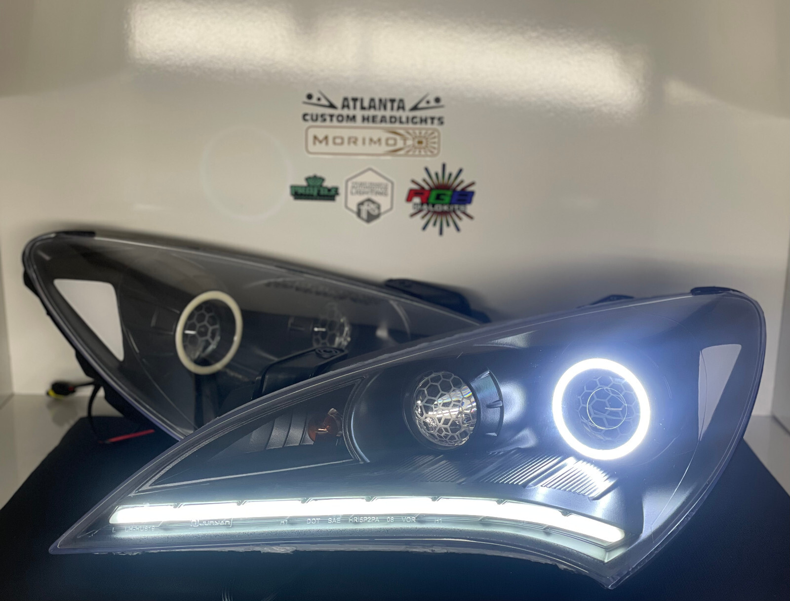 2010-2012 Hyundai Genesis 2Dr Coupe Xenon/hid Retrofit Custom Headlights