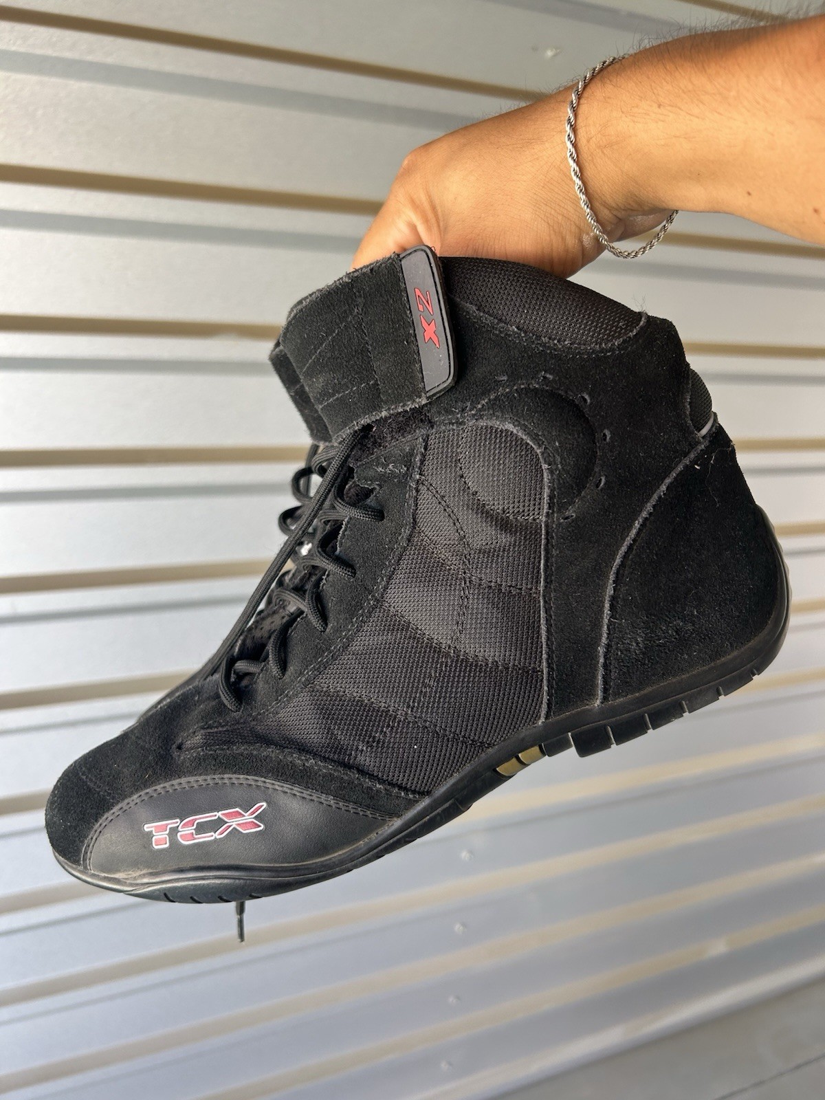 TCX Leather Motorcycle Boots X2 Mens Size 10 10.5