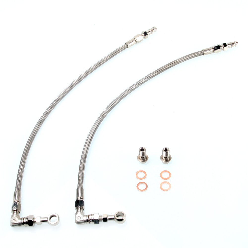TRITDT Fits Mitsubishi TD04 TF035 Turbo Water Line Kit M12x1.25mm
