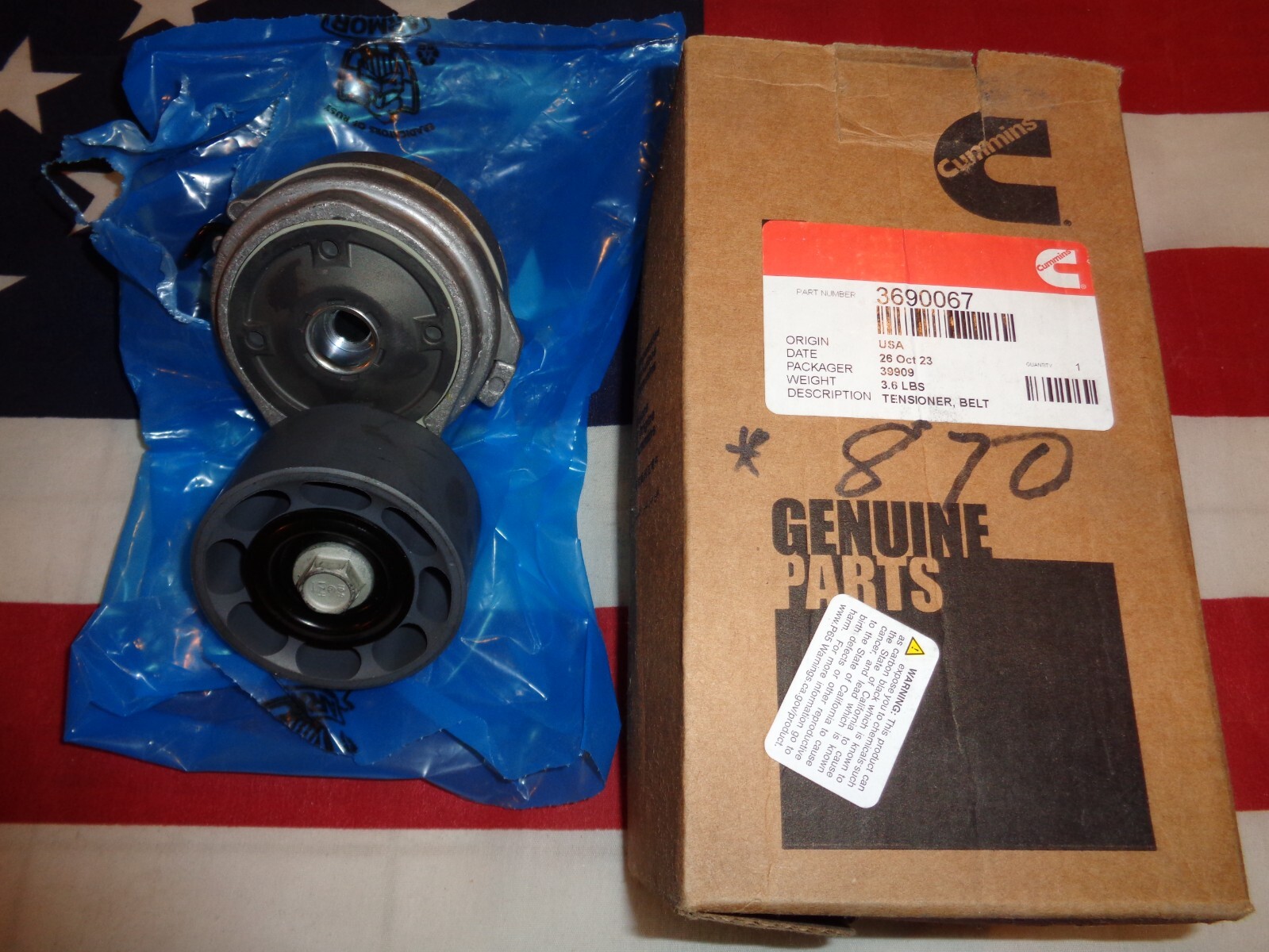 WOW 30% OFF OEM CUMMINS TENSIONER BELT # 3690067.