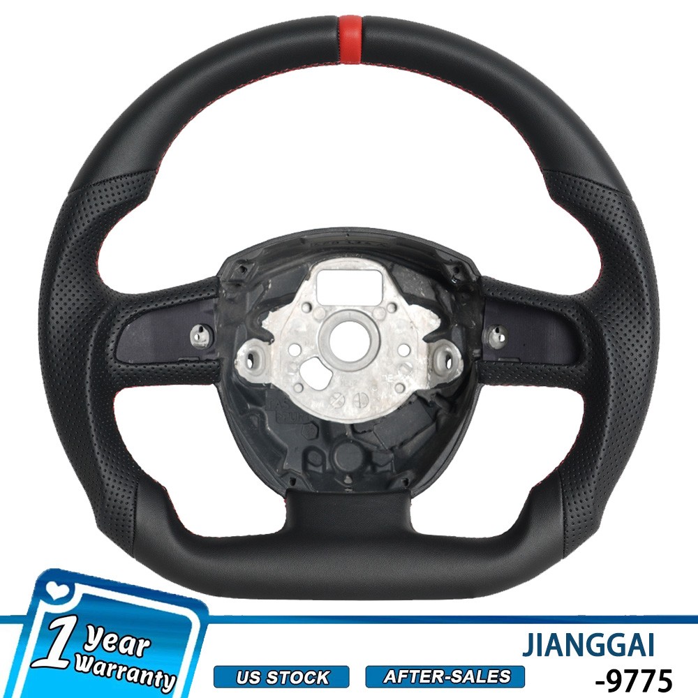 Full Leather Steering Wheel For Audi B7 A3 A4 A5 S4 S5 RS4 RS5 Q7 2004 2005-2010
