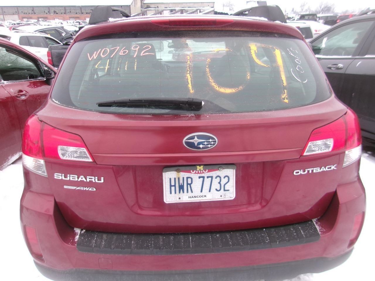 Trunk/Hatch/Tailgate Station Wgn Outback Fits 10-14 LEGACY 2227171