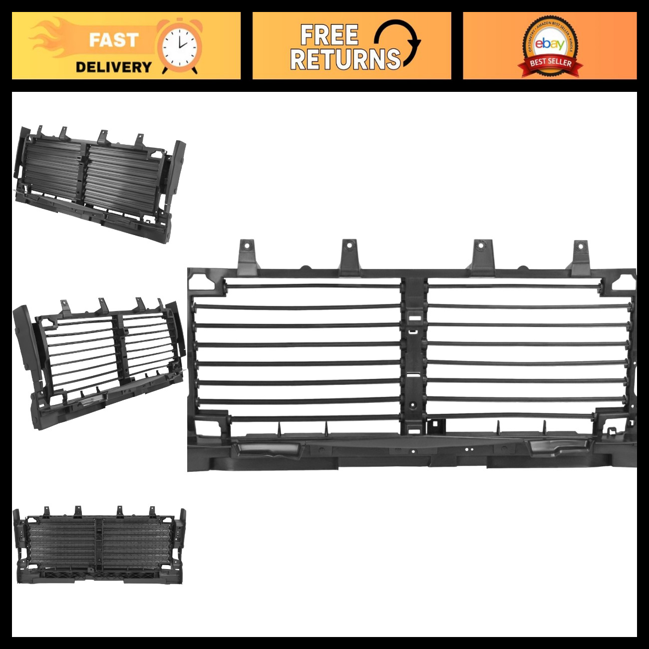 Active Radiator Shutter Assembly for 2019-2023 Silverado - Enhanced Cooling Syst