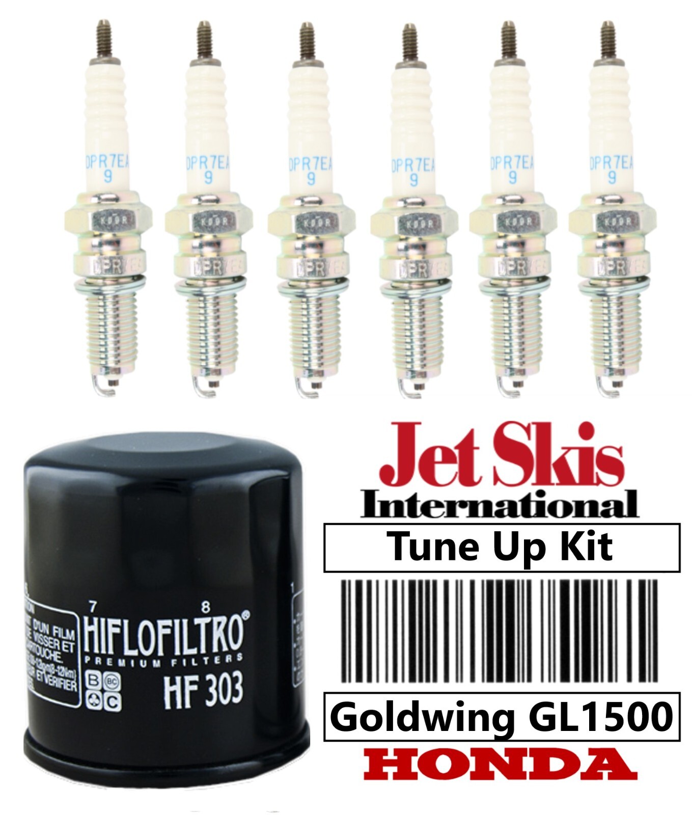 Tune Up Kit Honda GoldWing GL1500 Spark Plugs Oil Filter 1988-2000 All GL 1500 Tune Up Kit Honda GoldWing GL1500 Spark Plugs Oil Filter 1988-2000 All GL 1500