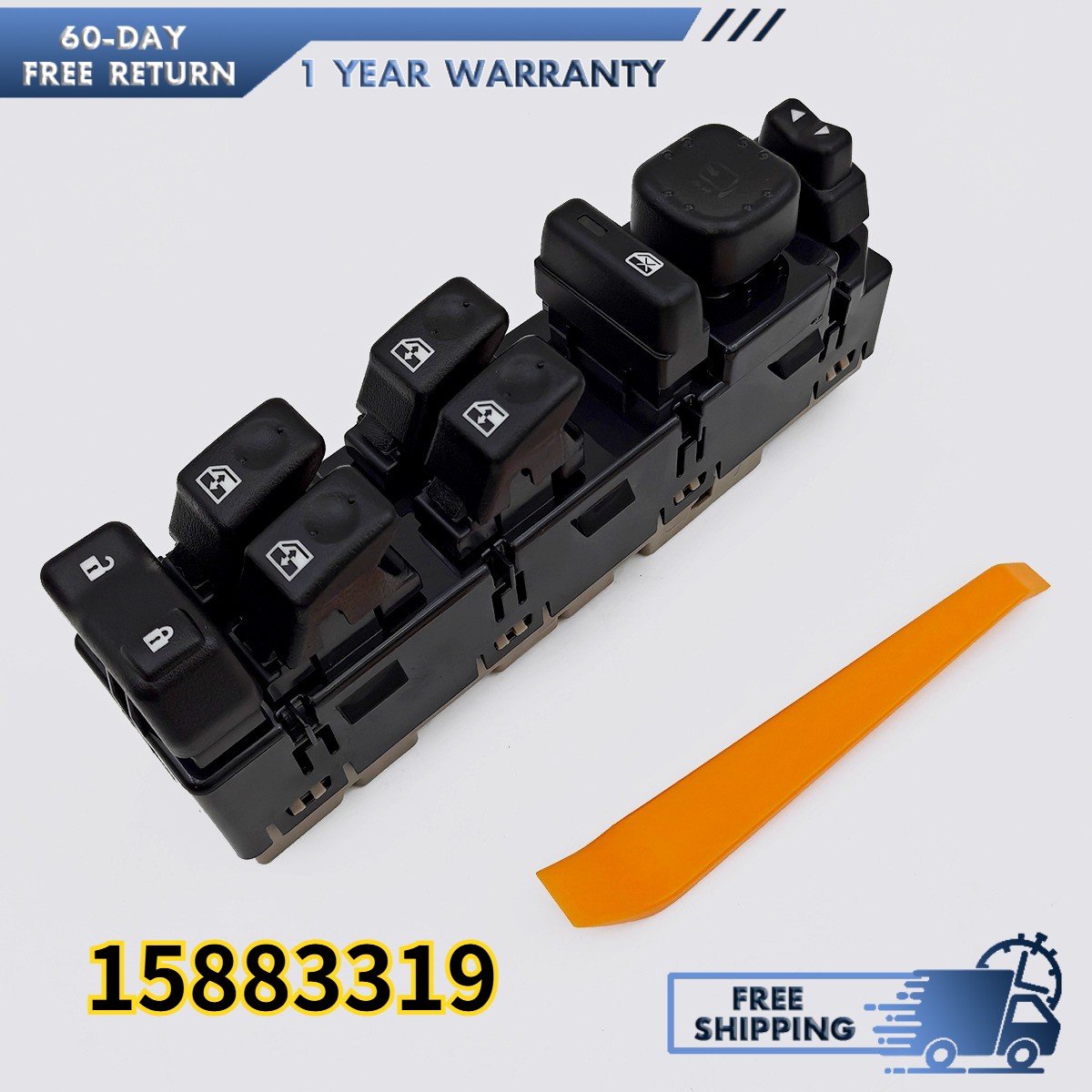 NEW 15883319 Master Power Window Switch for Chevrolet Avalanche 1500 2003-2006