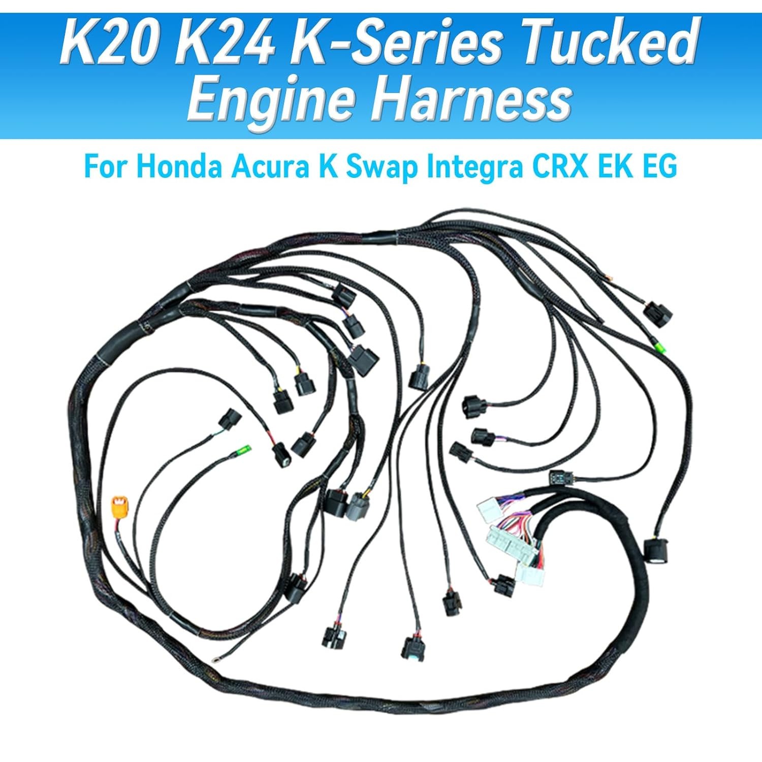 K20K24 K-Series Tucked Engine Harness For Honda Acura K-Swap RSX Type S 2002-04