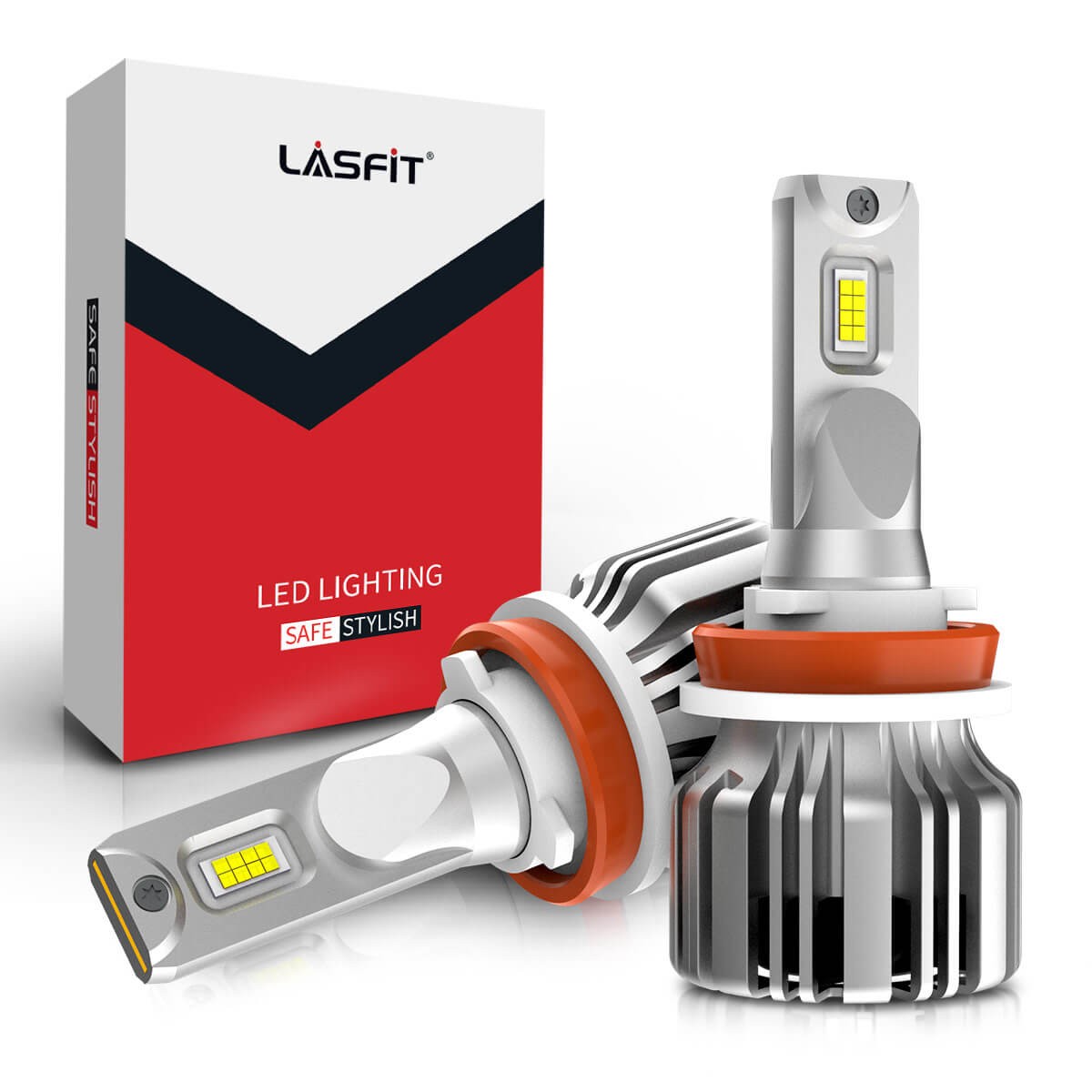 LASFIT H11 LED Headlight Bulb Low Beam Conversion Kit Super Bright White 6000K