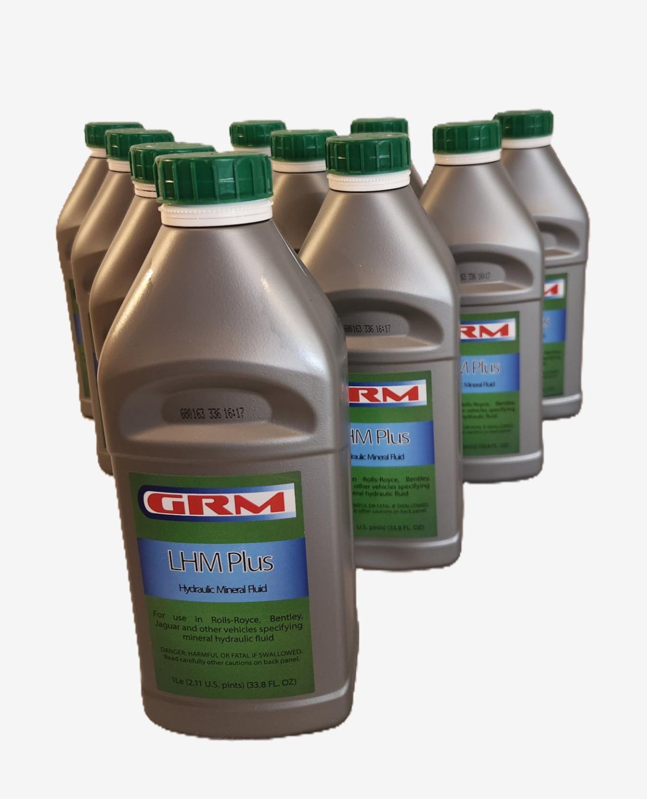 GRM LHM+ Hydraulic Brake and Suspension Fluid - 1 Liter - Case 0f 10