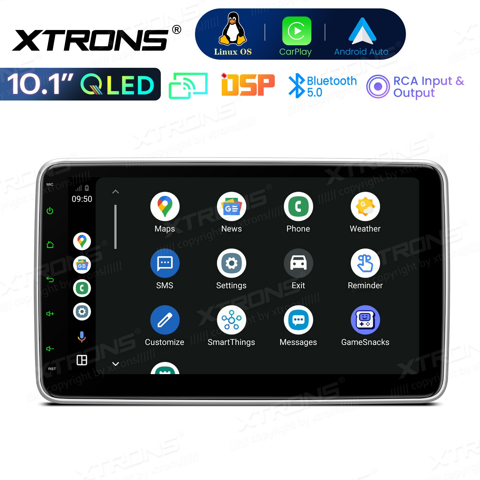 Universal Double Din Car Stereo Video RDS 10.1