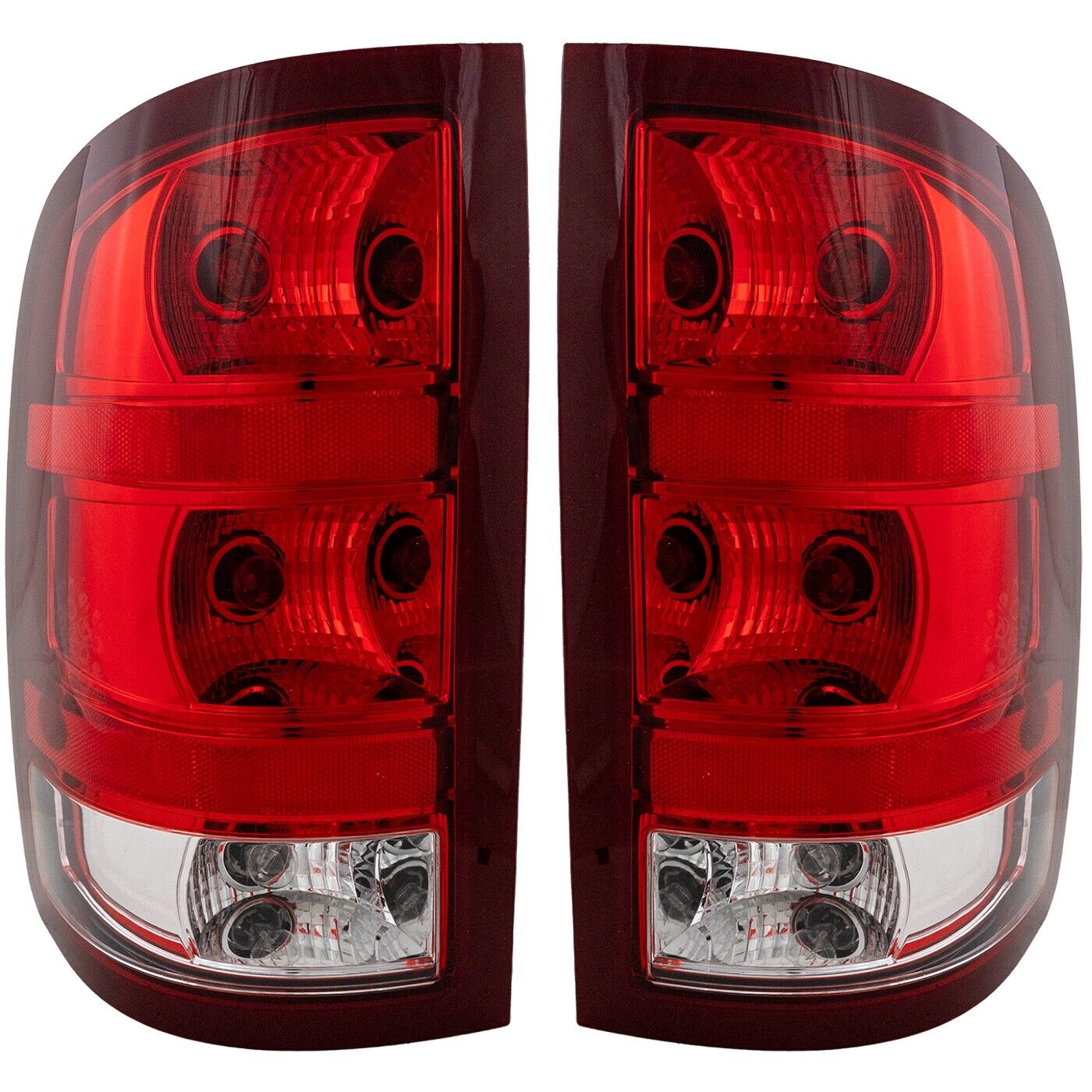 [Plug & Play] 2007-2013 GMC Sierra 1500 2500 3500HD Tail Lights Lamps Left+Right