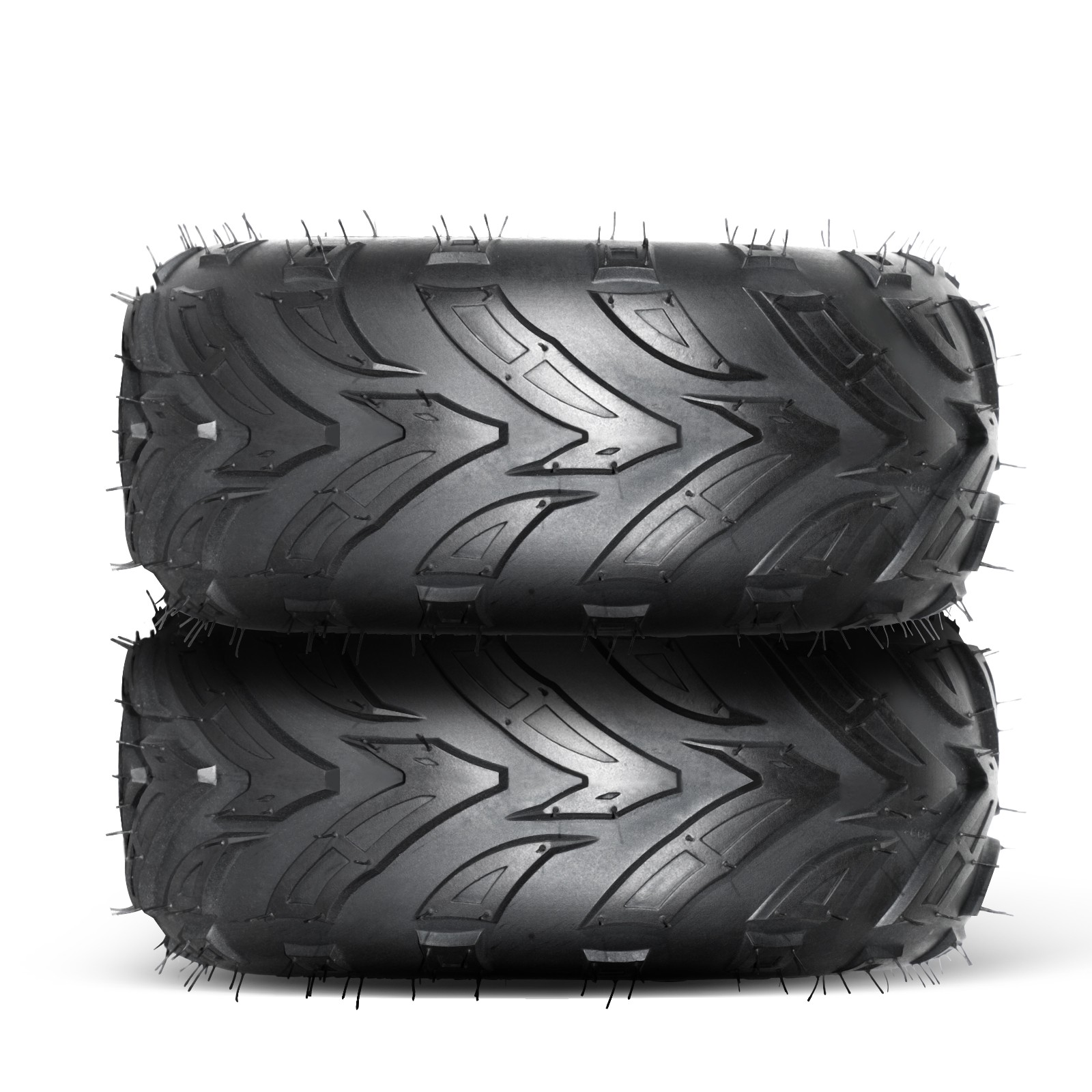 2 Front and Rear 145/70-6 ATV Go Kart Tires 4 Ply Rated Black 145x70-6