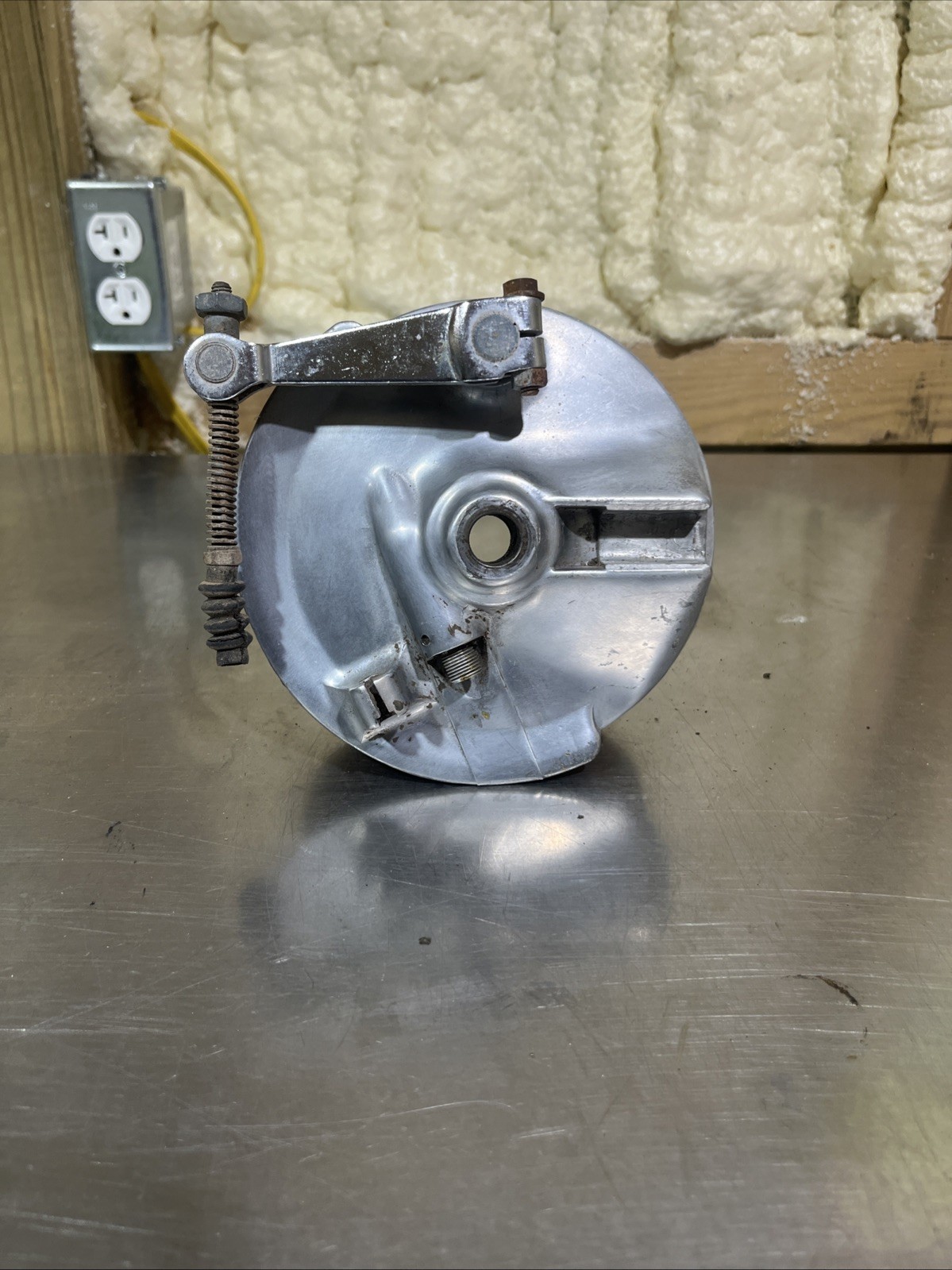 1968 Honda CD175 front brake hub drum plate