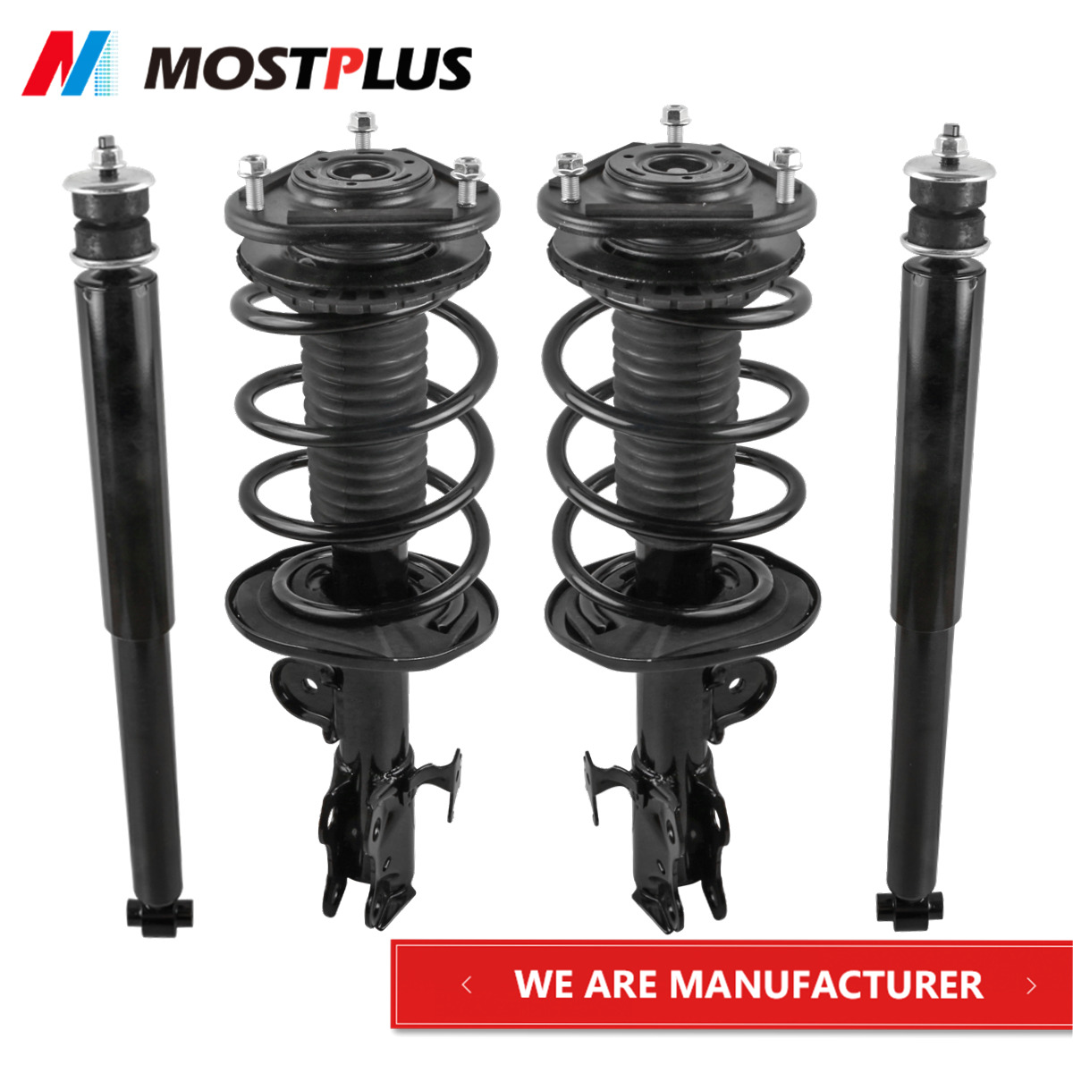 Set(4) Front+Rear Struts Shock Absorbers Assembly For 08-15 Scion xB 2.4L FWD