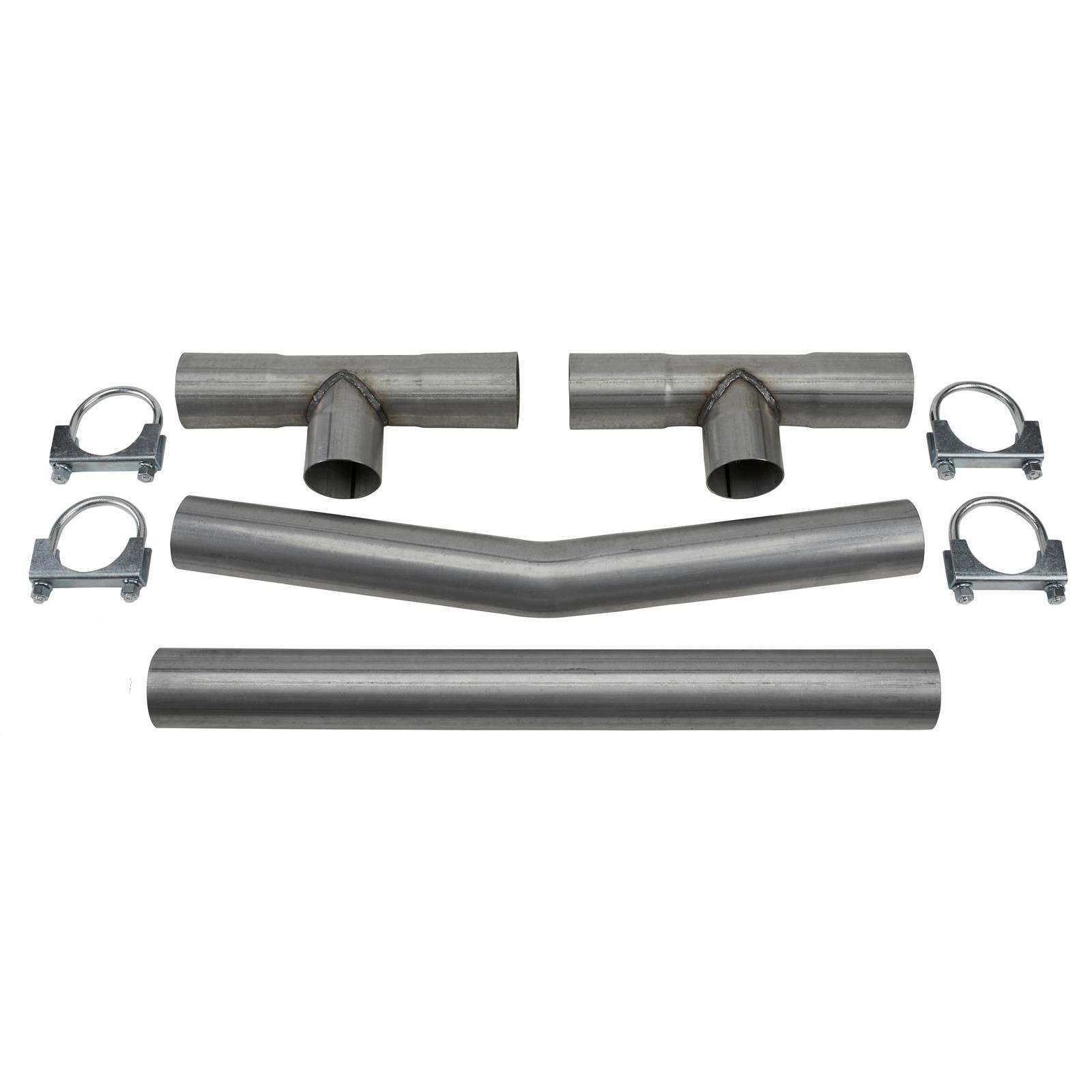 Speedway Motors Universal Dual Exhaust H-Pipe Balance Tube Kit, 2-1/2 Inch