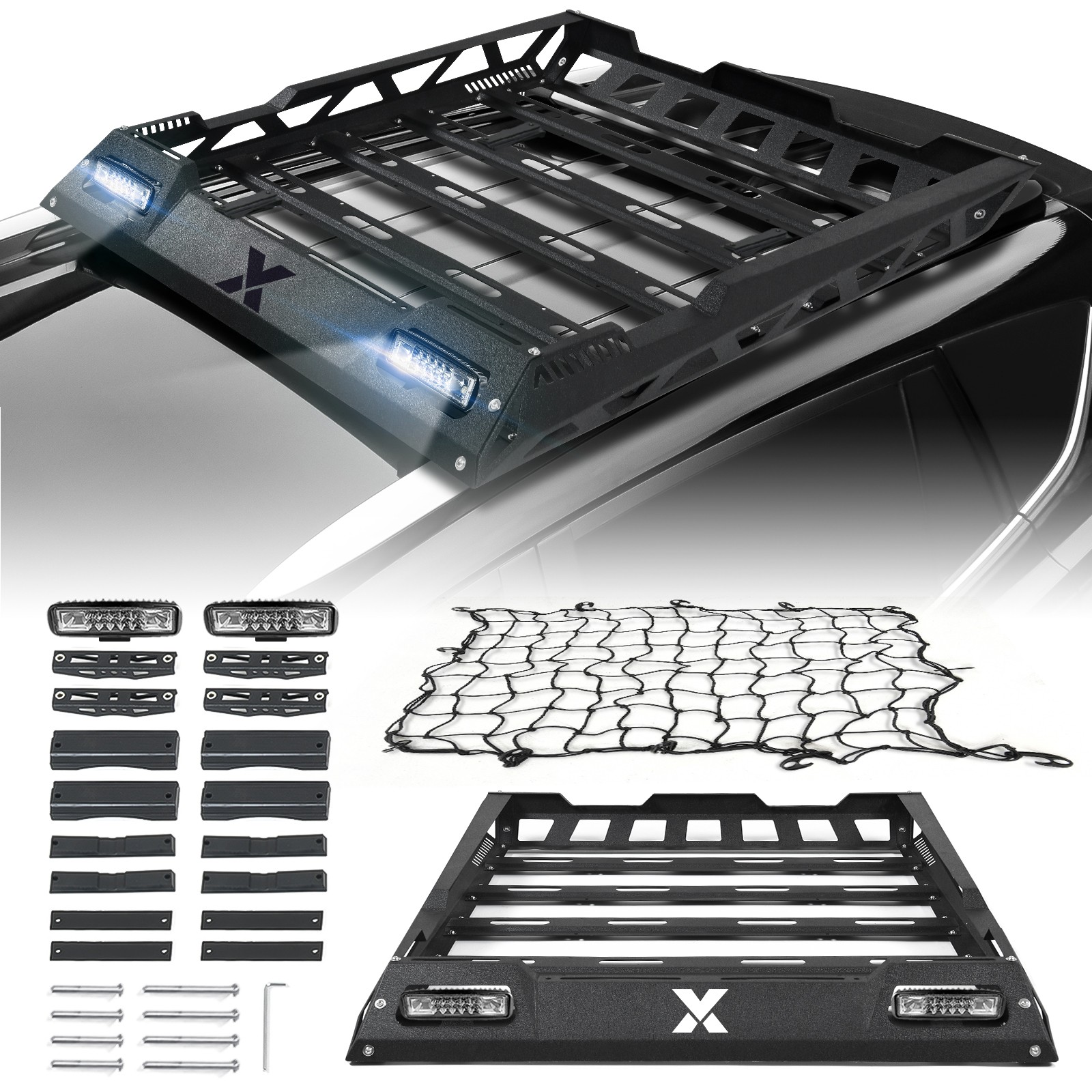 Roof Rack Cargo Basket Holder, Universal,55\