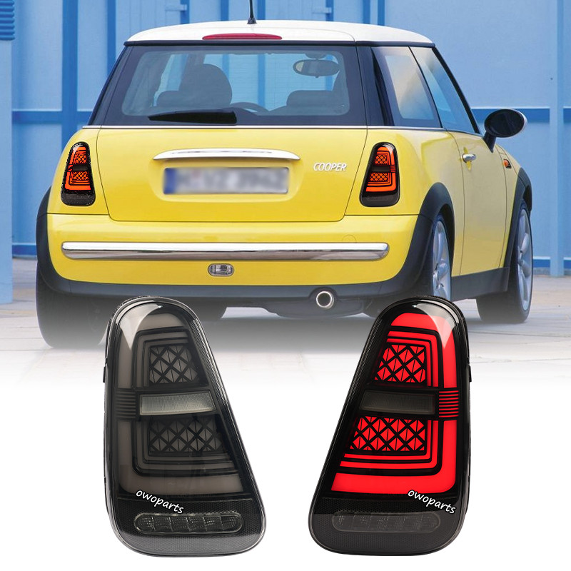 Pair E9 Smoke LED Tail Lights Rear Lamps For 2002- 2006 Mini Cooper R50 R52 R53