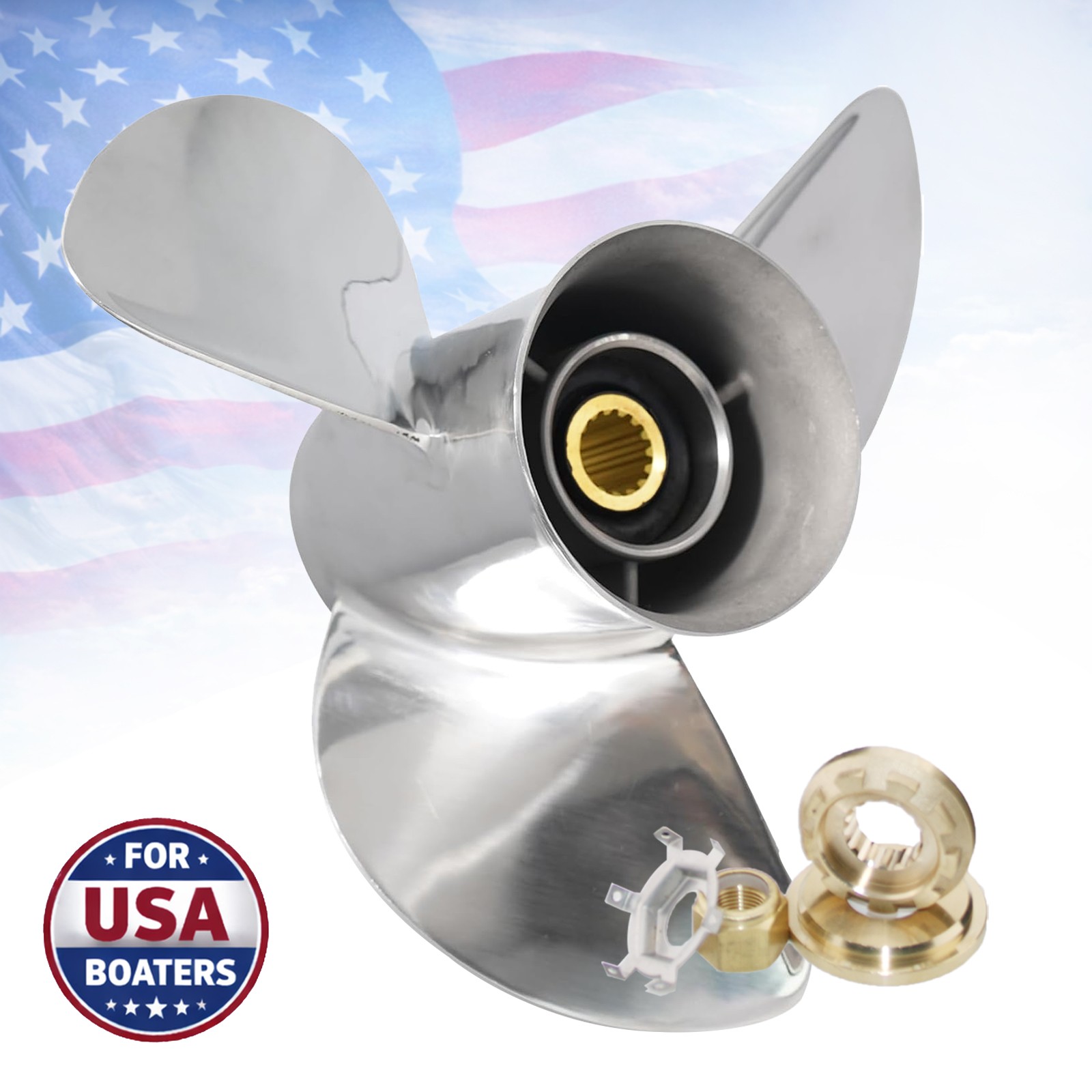13 1/4x17 For Mercury Outboard Stainless Propeller Boat Motor 40-140hp 15 Tooth 13 1/4x17 For Mercury Outboard Stainless Propeller Boat Motor 40-140hp 15 Tooth