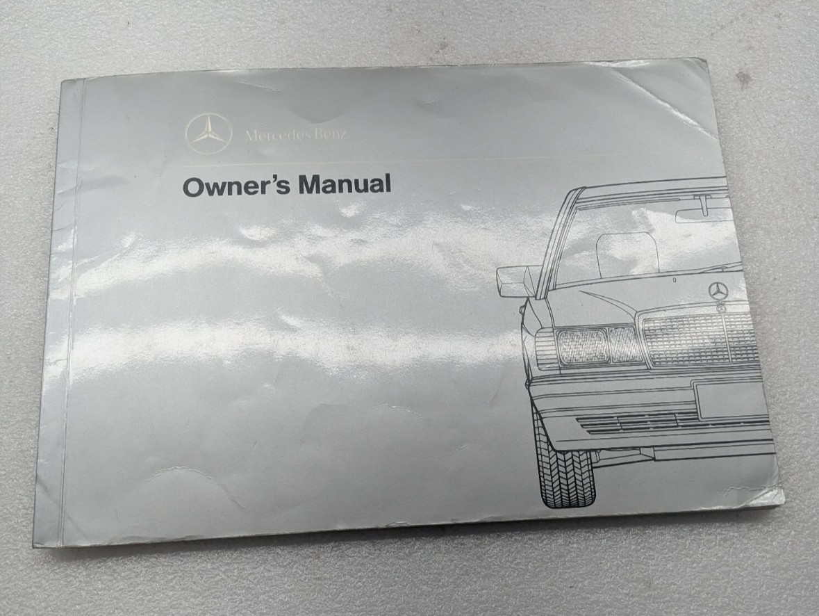 Original 1992 Mercedes Benz 190e 2.6 & 2.3 Owners Manual - 201 Chassis