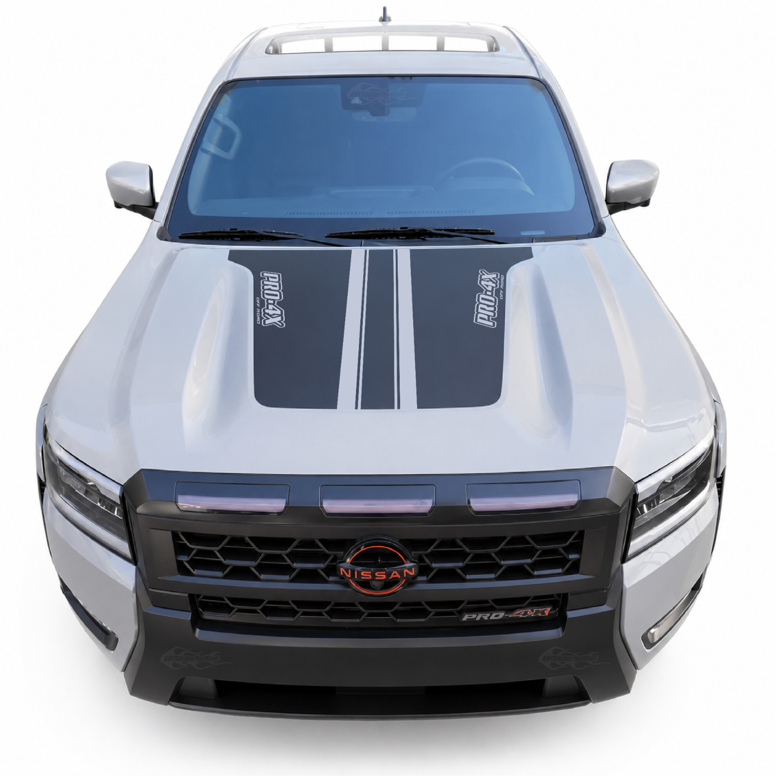 Blackout Hood Vinyl Graphic Decal Fits Nissan Frontier 2022-2026