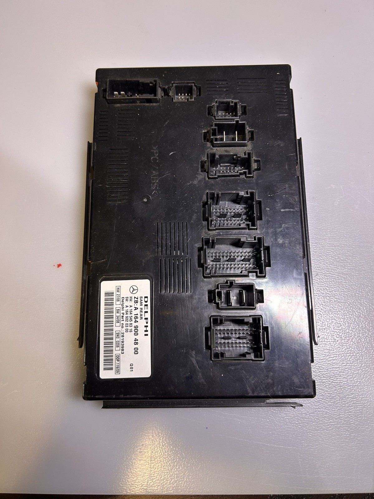 06-12 MERCEDES R320 ML320 ML350 GL350 ML500 REAR SAM FUSE RELAY A1649004800