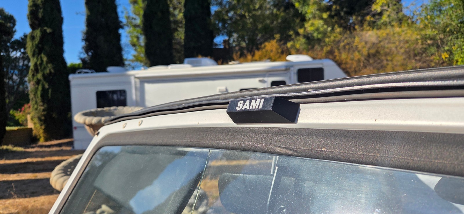Custom Samurai Hood Bumper, add your own text , 3d printed, SJ410, SJ413, 86-95