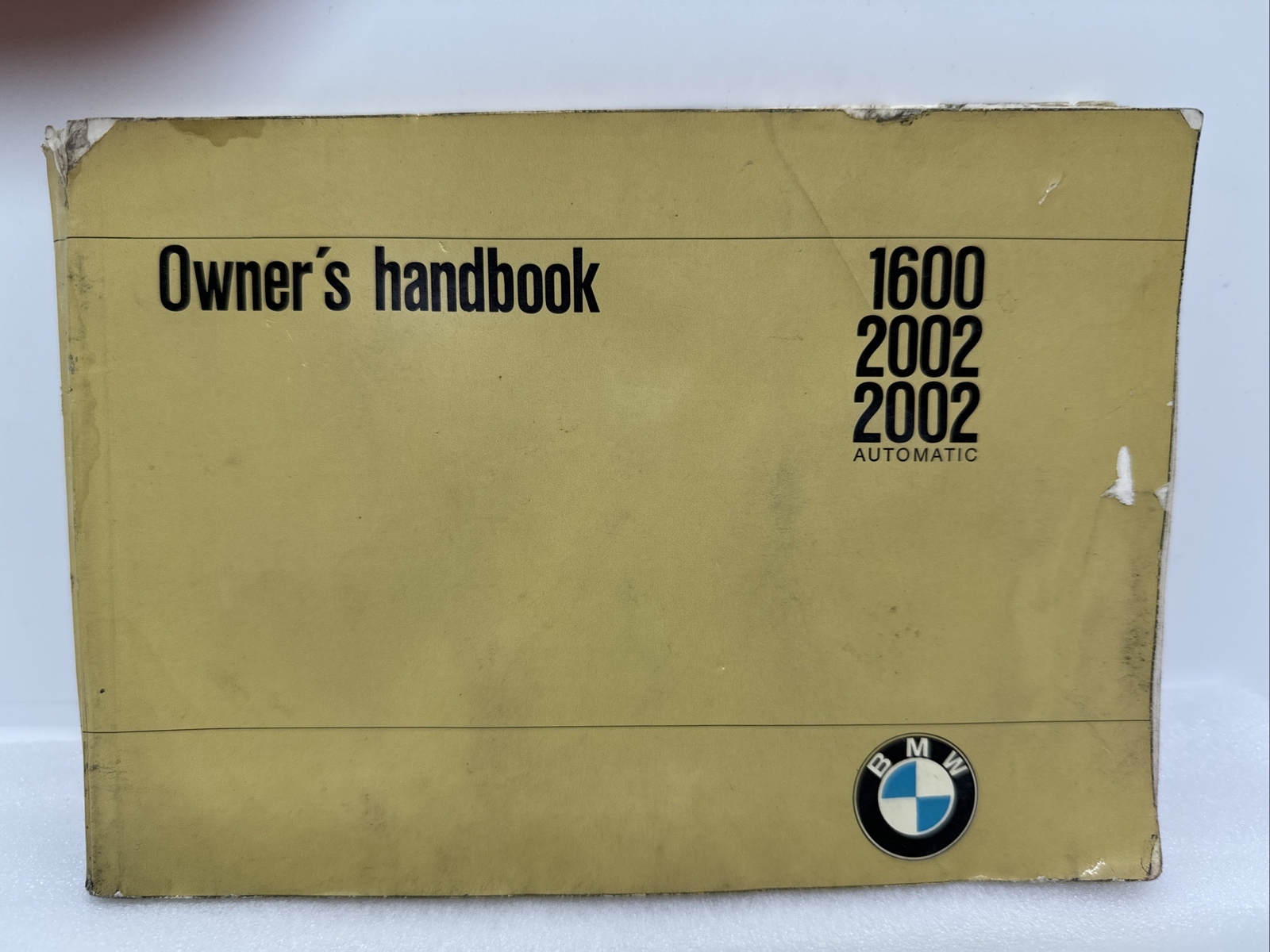1970 BMW 1600 2002 2002 Automatic Owner’s Manual Handbook Original West Germany